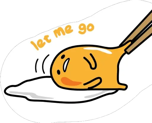 Gudetama Sticker Pack For Telegram Telegramguides Gudetama Let Me Go Png Gudetama Png