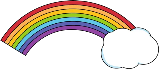 Download Drawn Rainbow Cloud Png Rainbow With Cloud Rainbow With A Cloud Clouds Clipart Png