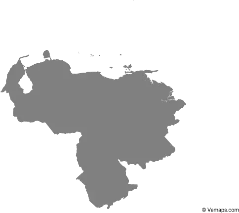 Grey Map Of Venezuela In 2020 Mapa De Venezuela Vector Png Maps Png