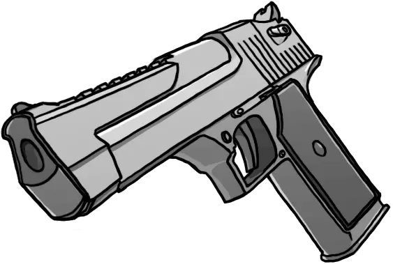 How To Draw Real Looking Gun Draw Pistol Png Transparent Revolver Transparent Background