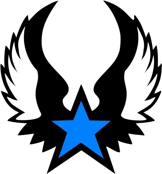 Blue Wings Png Svg Clip Art For Web Download Clip Art Picsart Star Tattoo Png Powerpoint Decals Icon