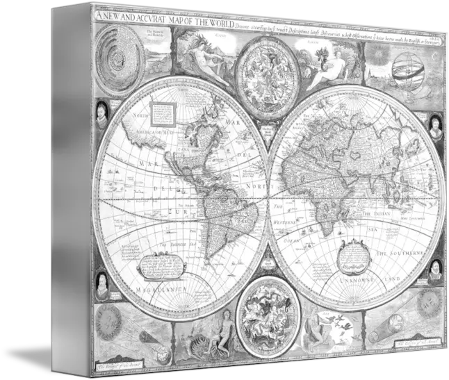 Black And White World Map By Alleycatshirts Zazzle Historical Map Png World Map Black And White Png