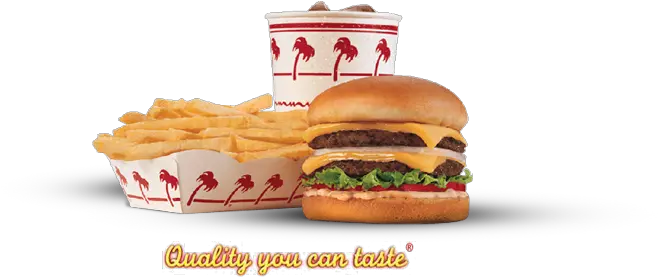 Founded N Out Burger And Fries Calories Png In N Out Logo Png