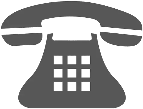 White Telephone Icon Png Call Vector Png Phone Clipart Png