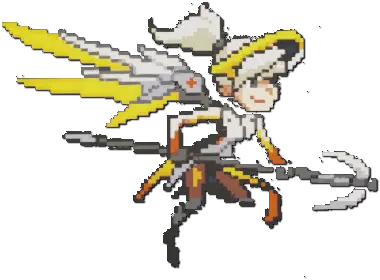 Comunità Di Steam Guida Overwatch Mercy Pixel Spray Png Overwatch Mercy Png