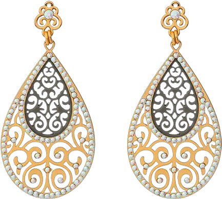 Shiyaya Earrings Png Teardrop Transparent Background