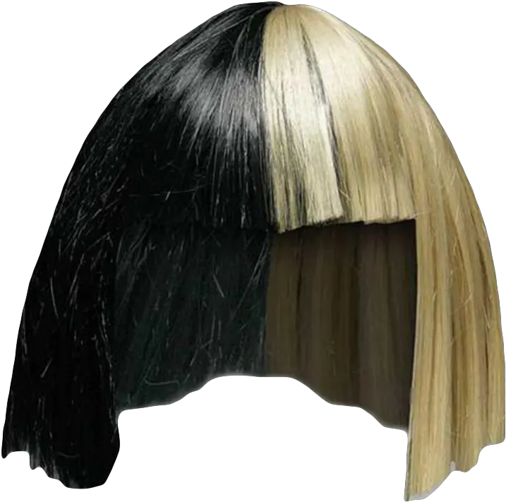 Official Sia Merch Bob Wig Sia Manhead Quit Sia Ariana Grande Png Wig Png