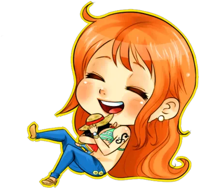 Nami One Piece Chibi Transparent Png One Piece Nami Png Hd Nami Png