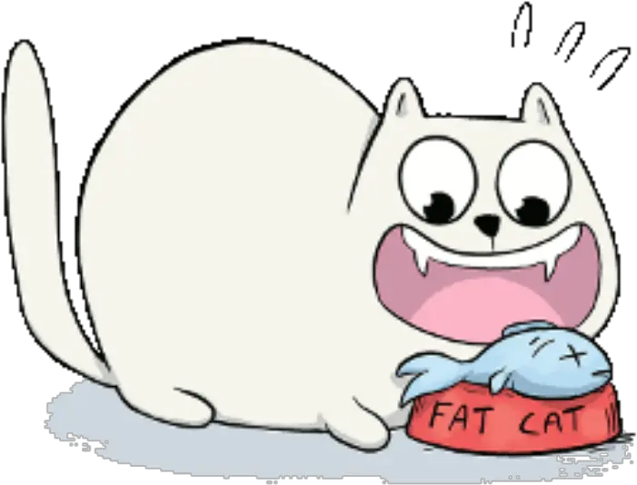 Fatcat Eating Fat Cat Hangouts Png Eating Png