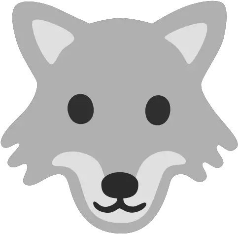 Wolf Emoji Wolf Emoji Png Wolf Face Icon