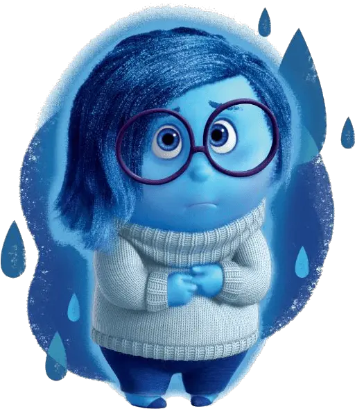 Download Sadnessrain Resize 532 Joy Insideout Sadness Inside Sadness Inside Out Characters Png Sad Transparent Background