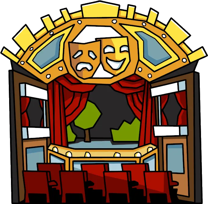 Scribblenauts Movie Theater Clipart Theater Png Movie Theater Png