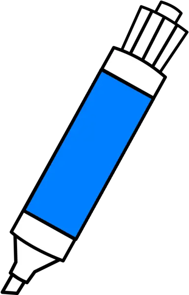 Blue Dry Erase Marker Png Svg Clip Art For Web Download Marker Clipart Transparent Background Marker Line Png