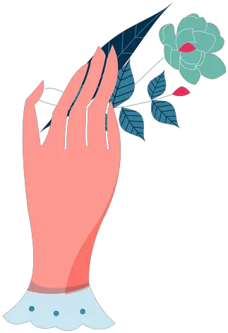 Valentines Rose Leaves Holding Hand Transparent Png U0026 Svg Namorados Desenho Maos Dadas Hand Reaching Png