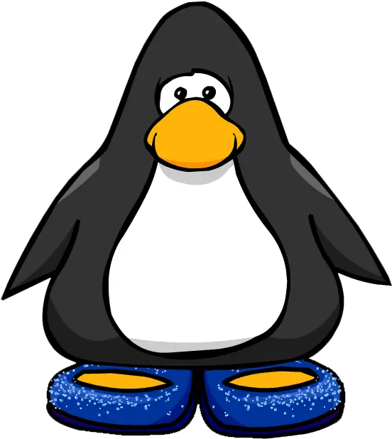 Blue Stardust Slippers From A Player Card Club Penguin Penguin Club Png Ninja Mask Png