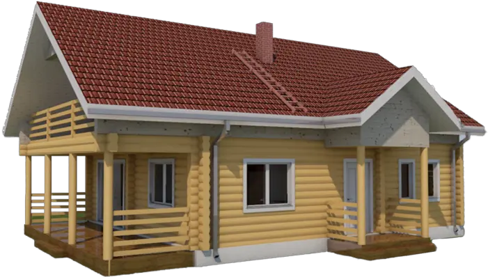 Log House Horizontal Png House Roof Png