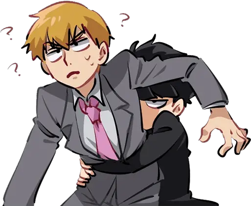 Mp100 Telegram Sticker English Png Reigen Arataka Icon