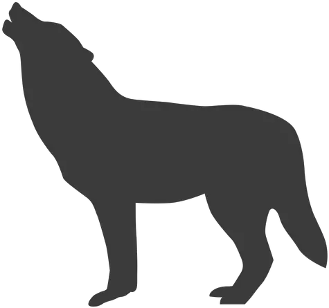 Pin Lobo Solo En Trazo Png Wolf Silhouette Png