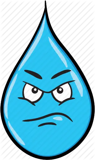 Rain Drop Cartoon Smiley Emoji Icon Mad Bacon Cartoon Png Water Drop Emoji Png