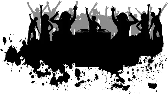 Download Party Png Pic Party People Black And White Party Png