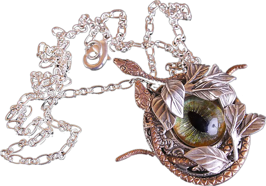 Serpent Necklace Snake Eye Pendant Png Snake Eye Png