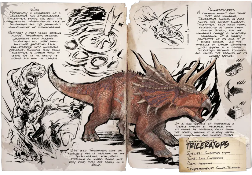 Triceratops Official Ark Survival Evolved Wiki Mythical Png Cod Ww2 Logo