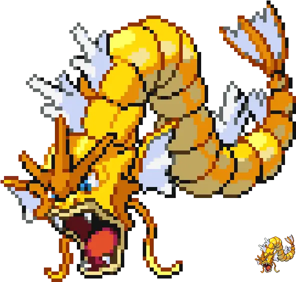 Download Gyarados Shiny Magikarp Coloration By Trainerashfry Pokemon Golden Png Magikarp Png