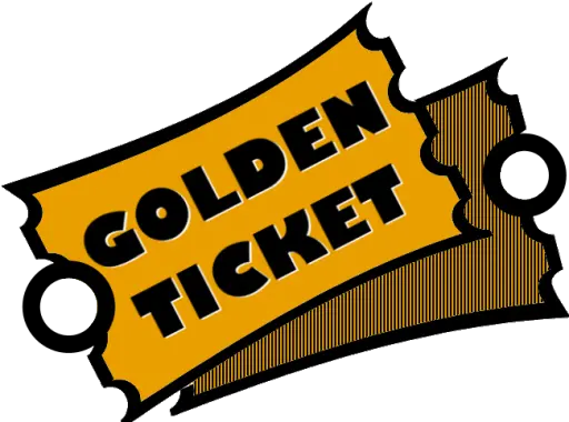 Golden Ticket Barcode Organizer Horizontal Png Ticket Barcode Png