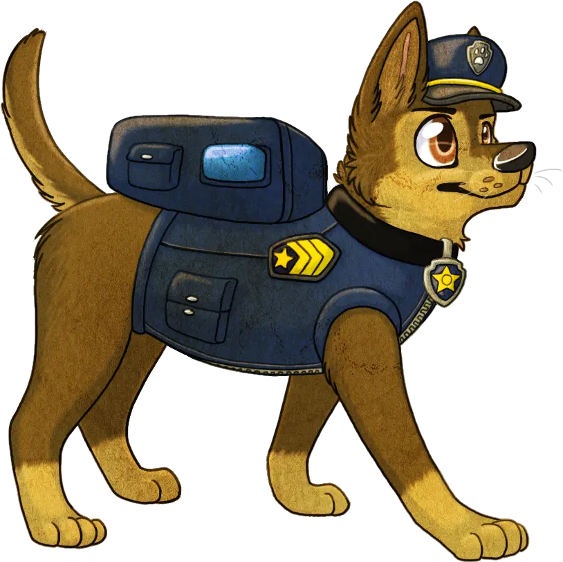 Chase Is Paw Patrol Chase Art Full Size Png Chase Paw Patrol Art Paw Patrol Chase Png
