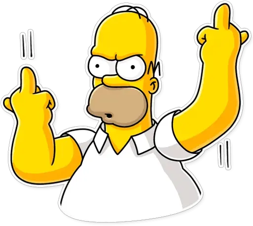 Sticker Maker The Simpsons New Addition Homer Simpson Sticker Png Simpsons Transparent