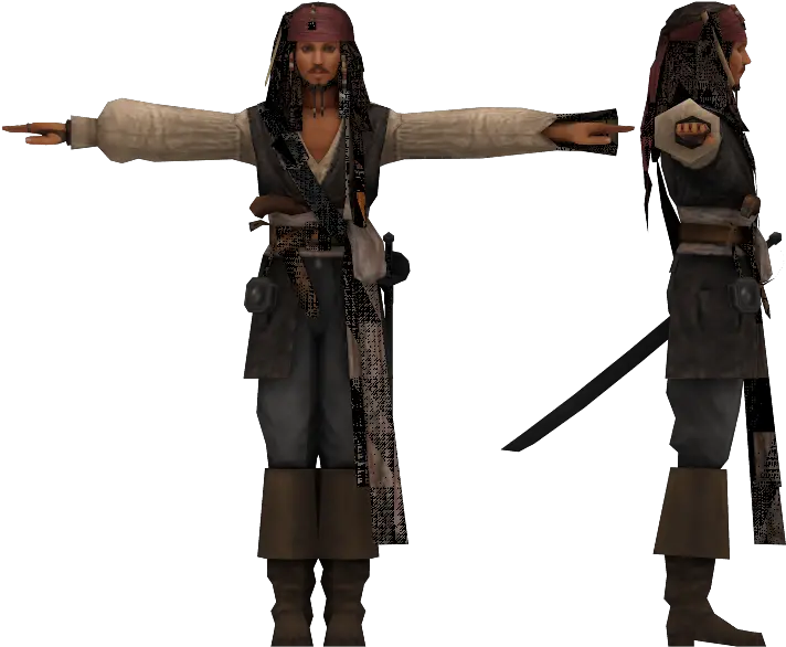 Playstation 2 Kingdom Hearts 2 Jack Sparrow The Models Jack Sparrow Kingdom Hearts 2 Png Jack Sparrow Png