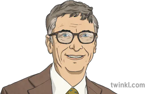 Bill Gates Illustration Cartoon Png Bill Gates Transparent