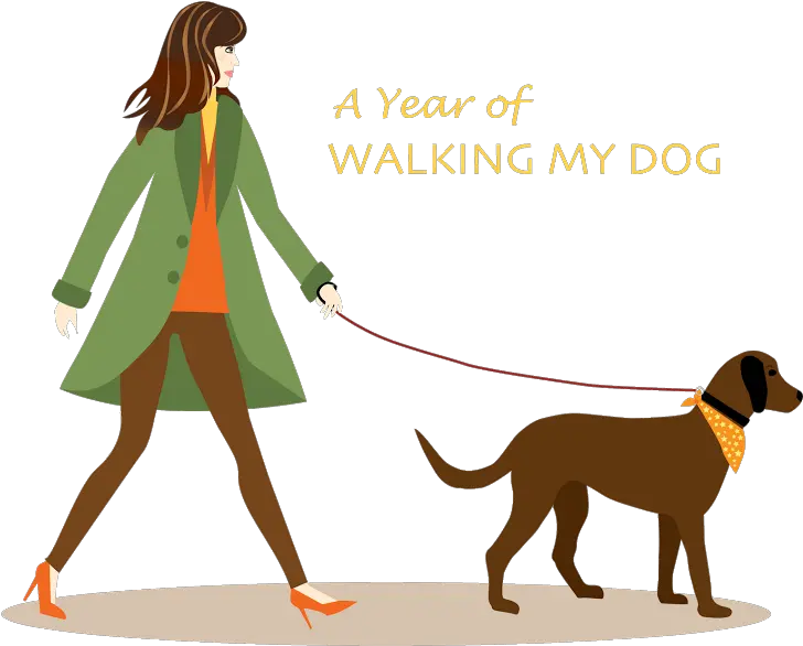 Dogs Walking Download Free Clip Art Lady Walking Dog Illustration Png People Walking Dog Png