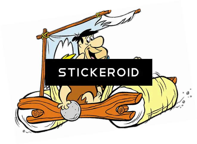 The Flintstones Fred And Barney In Car Flintstones Car Png Barney Png