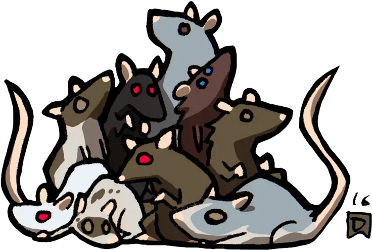 Swarm Of Rats Swarm Of Rats Dnd Clipart Full Size Dnd 5e Swarm Of Rats Png Rats Png