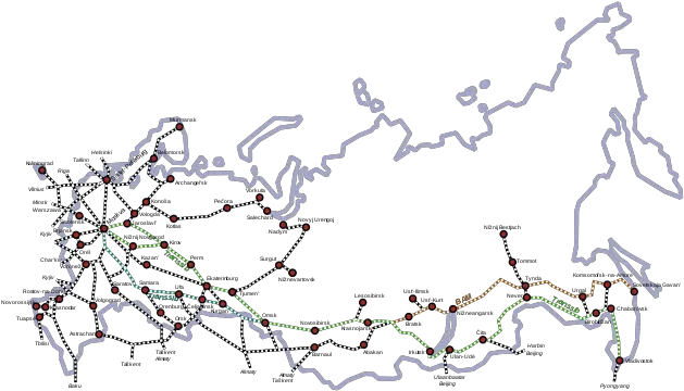 Rail Transport In Russia Wikipedia Russian Rail Network Png Russian Travel Icon
