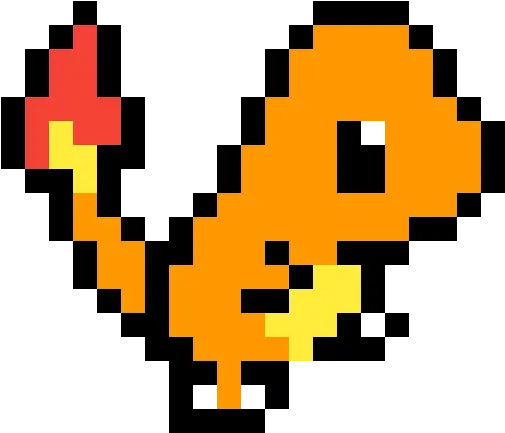 Download Hd Charmander Sprite Pixel Art Pikachu Minecraft Png Charmander Png