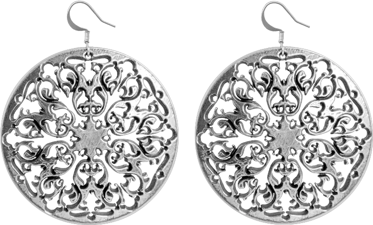 Earrings Filigree 175 Inches Diameter Earring Png Filigree Png