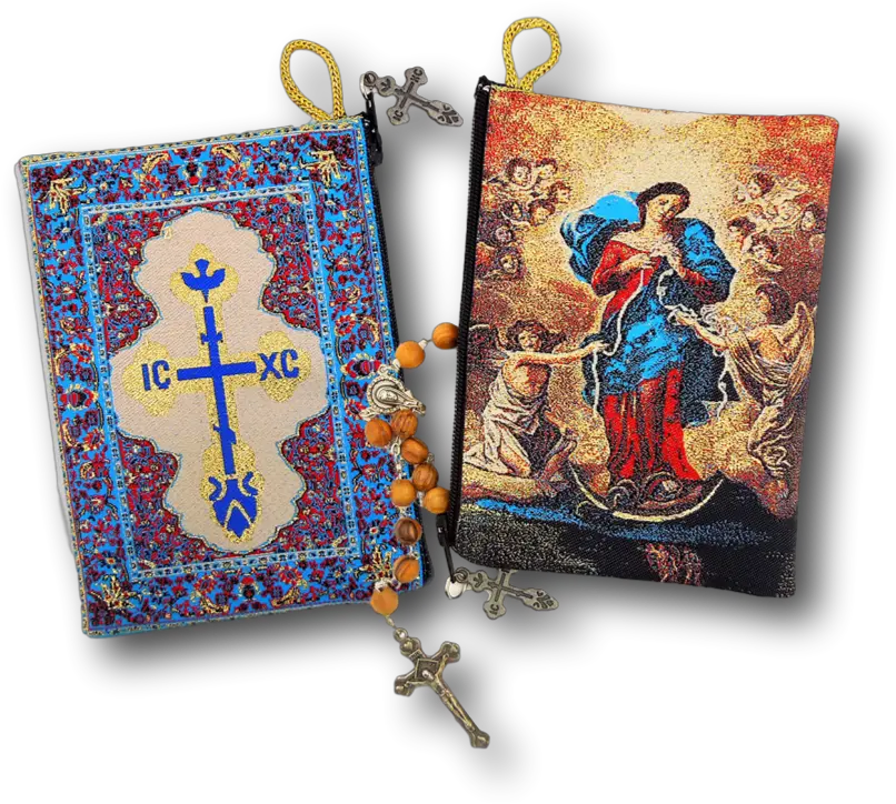 Rosary Holders St Thomas More Books U0026 Gifts Christian Cross Png Our Lady Perpetual Help Icon