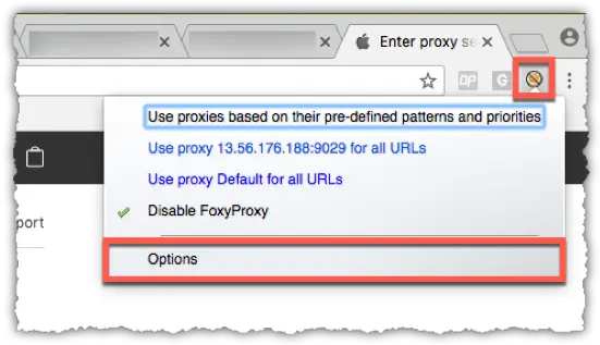 Foxyproxy Extension Configuring The Liveconnect Proxy Dot Png Chrome Web Store Icon