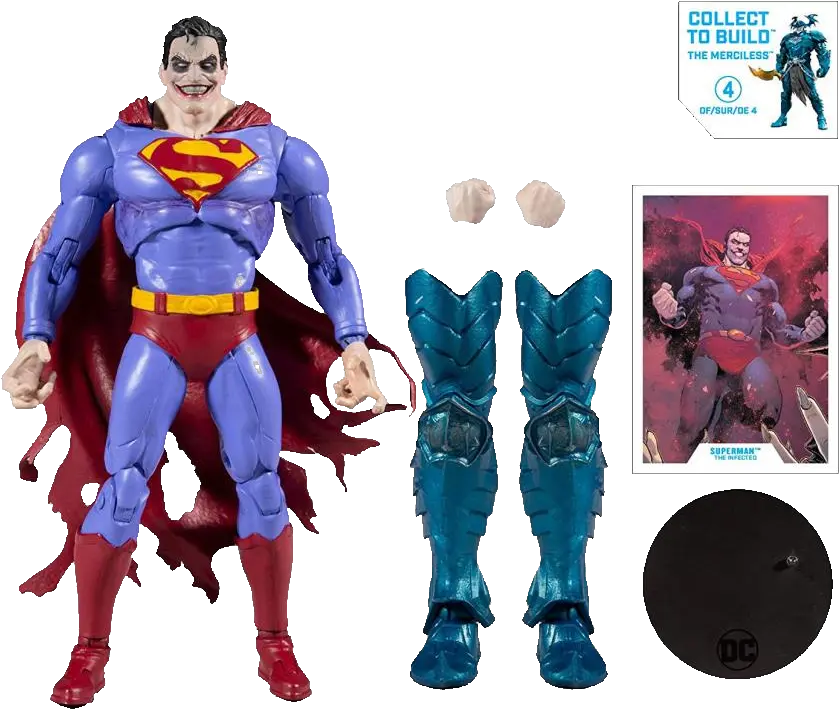 Dc Multiverse Superman The Infected Mcfarlane Infected Superman Png Dc Icon Action Figures