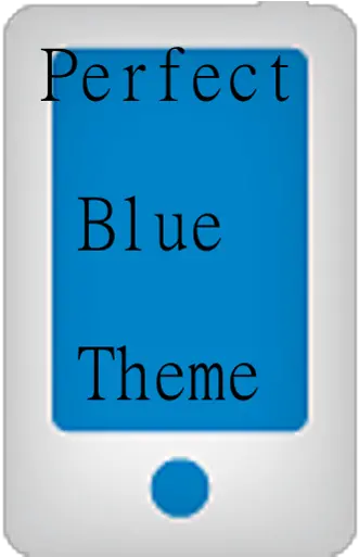 Perfect Blue Theme Vertical Png Galaxy S3 Eye Icon