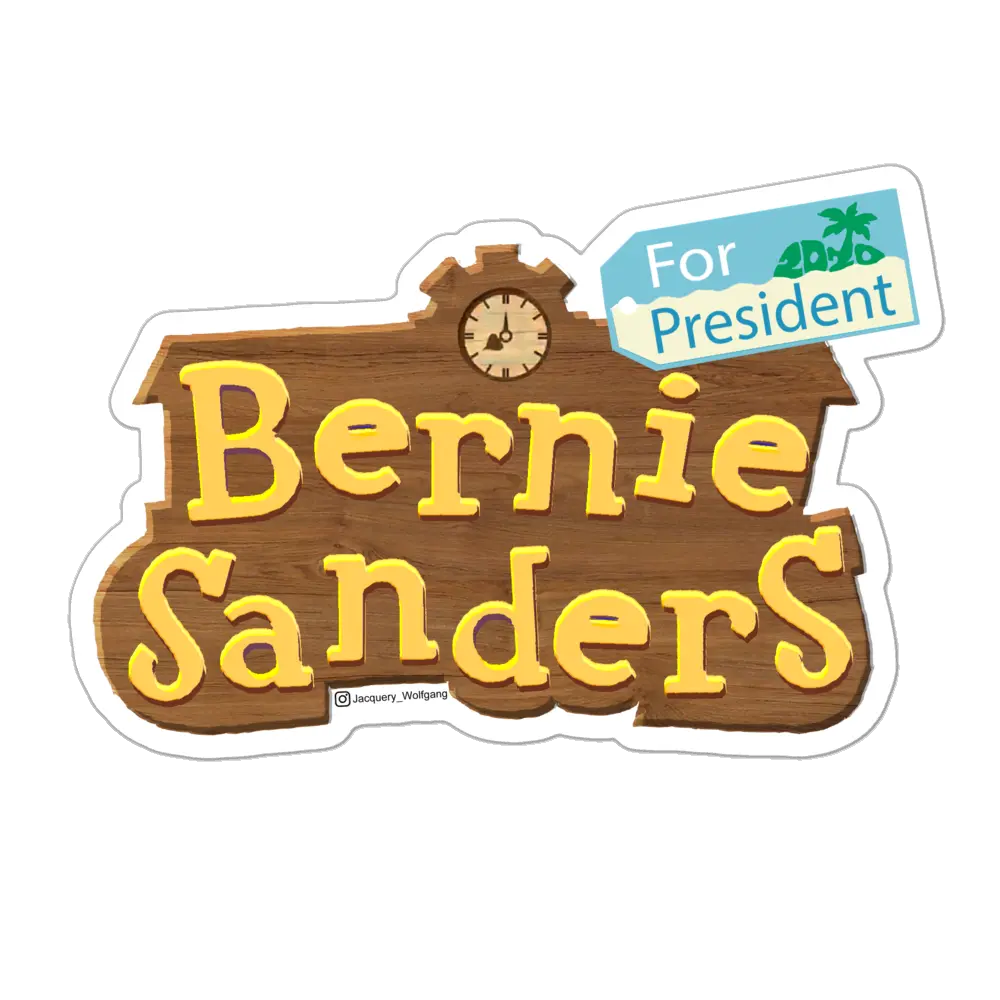 Download Bernie Sanders For President 2020 Animal Crossing Logo Animal Crossing New Horizon Transparent Png Bernie Png