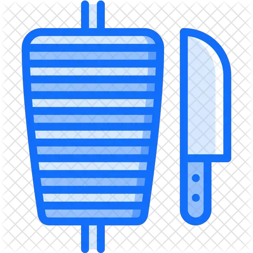 Spit Meat Icon Of Dualtone Style Shawarma Icon Transparent Png Spit Png