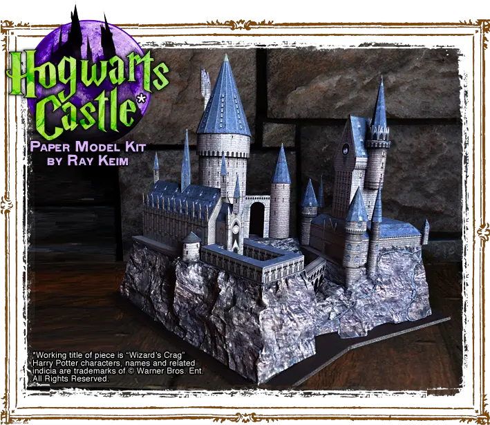 Haunted Dimensions By Ray Keim Hogwarts Paper Model Prospectus Harry Potter Model Kit Png Hogwarts Castle Png