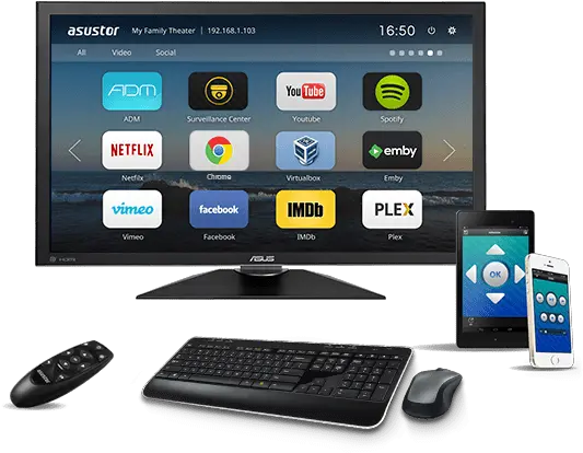 Asustor Portal Nas Virtualbox W Kodi Png Netflix Icon On Desktop
