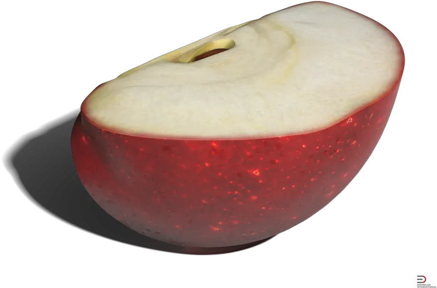 Download 1 Red Apple Slice Royalty 3d Pineapple Slice Model Free Download Png Apple Slice Png