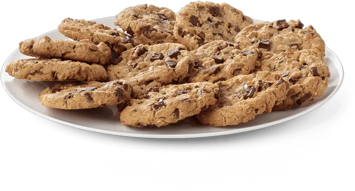 Chocolate Chunk Cookie Tray Chick Fila Transparent Tray Of Cookies Png Cookies Png