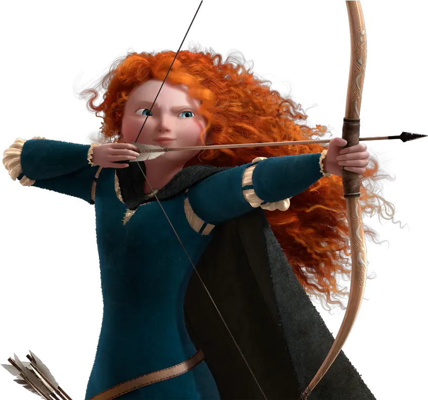 Download Hd Ginger Heads Images Merida Wallpaper And Merida Bow And Arrow Png Disney Characters Transparent Background