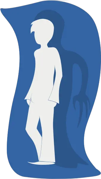 Man 01 Clip Art Person With Shadow Of Evil Png Shadow Man Png